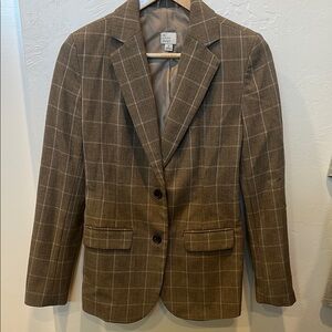 A New Day Tan Checkered Blazer